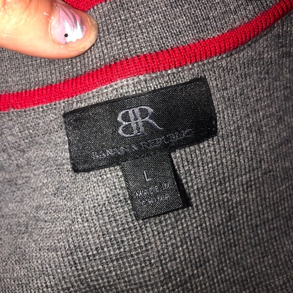 Banana Republic NWOT! Grey V Neck Button Down  Pockets Cardigan Sweater - Picture 6 of 13